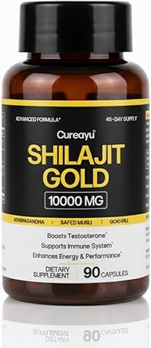 Miniatura 1 de Shilajit Gold Cápsulas  10000 mg Shilajit puro del Himalaya para hombres y mujeres con musli, ashwagandha y gokhru seguro (blanco), apoyo de