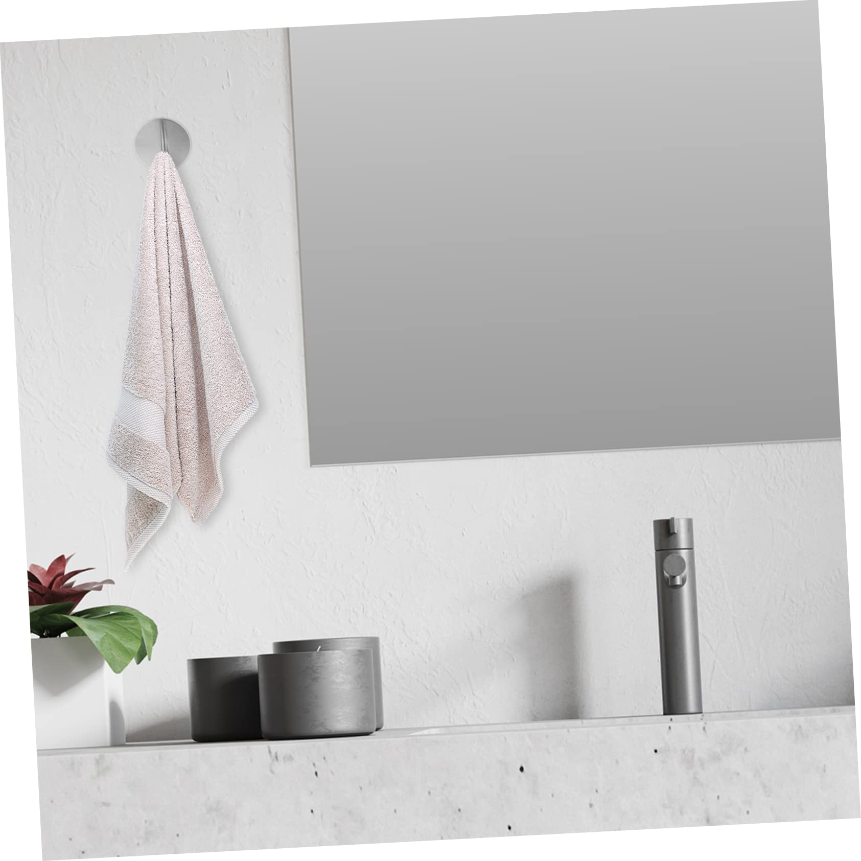 VASDEV Juego de 4 Piezas de Acero Inoxidable 304 para la Pared del hogar, Perchero para Ropa, Gancho para Toalla de Ducha, Ganchos de Metal, Gancho de Cocina, Gancho de Pared Autoadhesivo