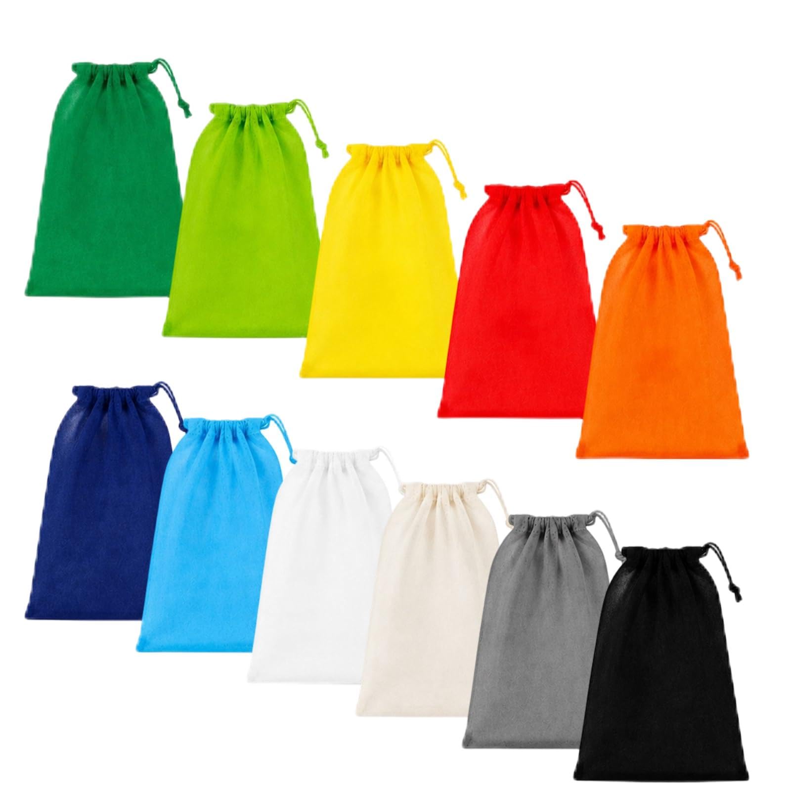 Guttiuaa 11pcs Mesh Bags Drawstring, 34x43cm Colorful Net Bag for Storage