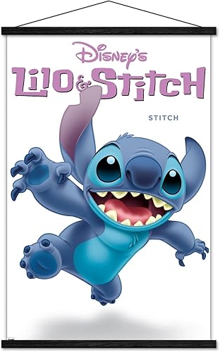 Miniatura 1 de Trends International Disney Lilo and Stitch - Póster de pared de la serie Stitch Feature con marco magnético