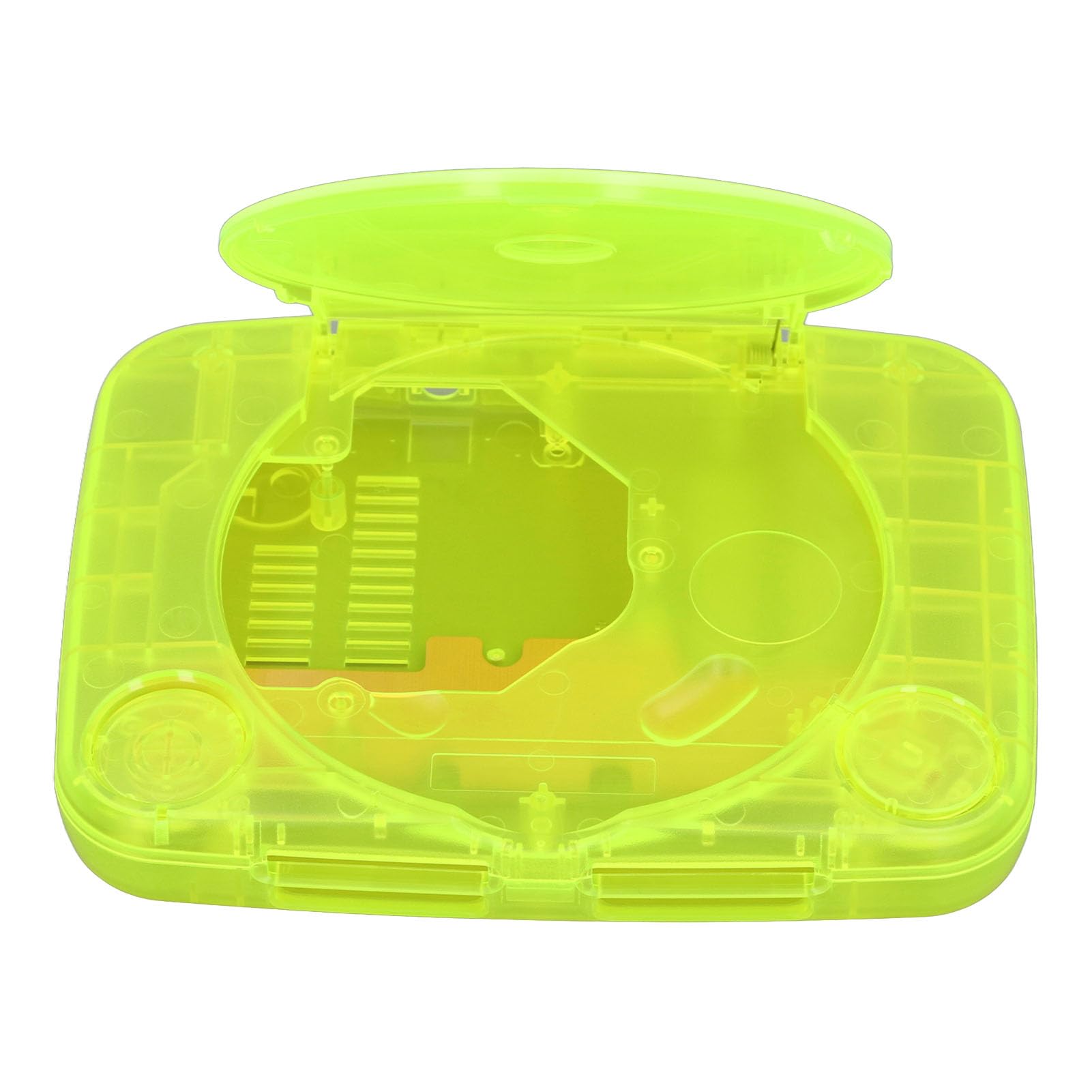 Jectse Custodia Console retrò Traslucida per con Kit Completo, Custodia Console Leggera e Portatile di Ricambio Compatibile con SCPH 001 SCPH 101 SCPH 102 SCPH 103 Tutte le Versioni