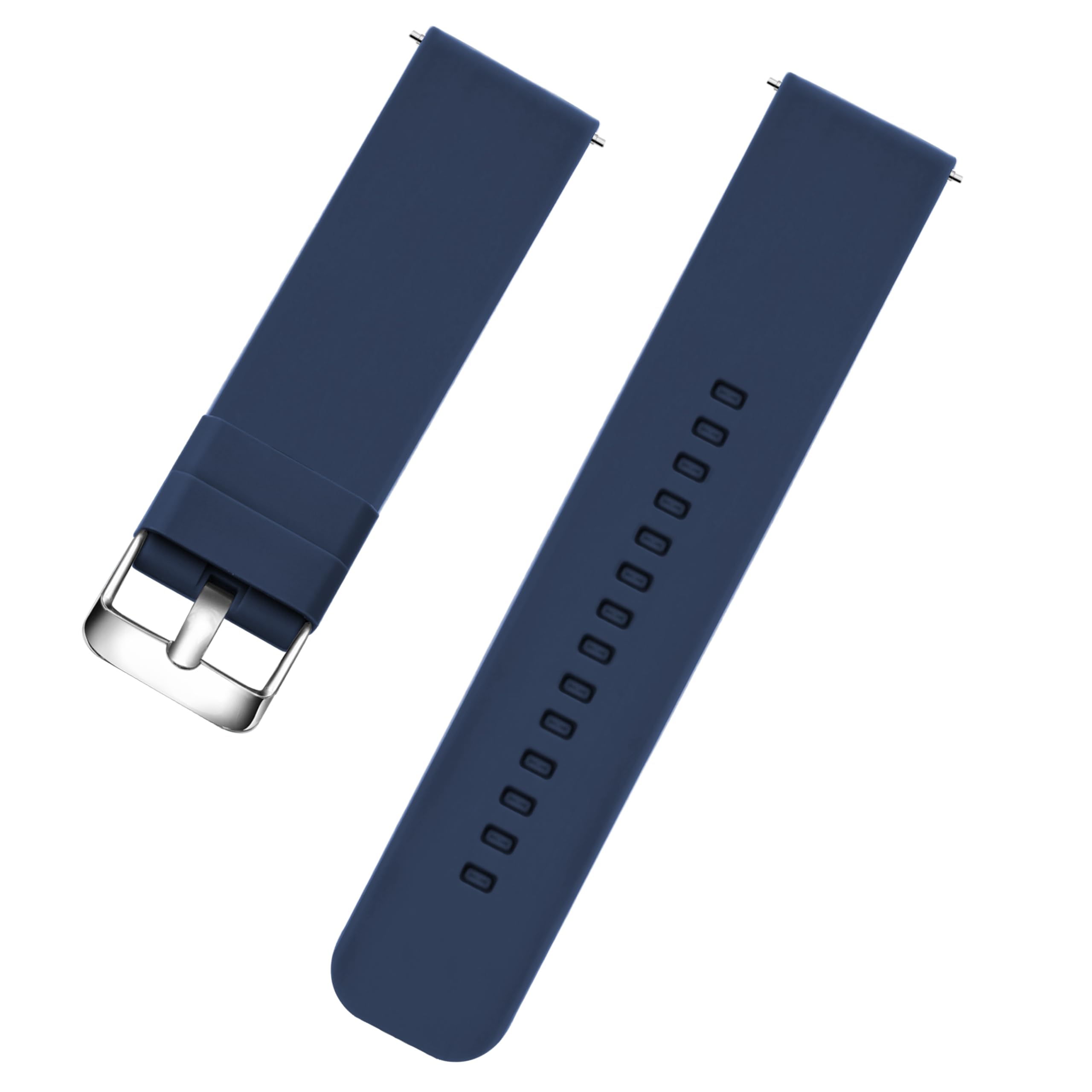 TIMEWEAR 22MM Blue Silicone Replacement Watch Strap with Steel Buckle, Compatible with Boat Xtend, Noise Colorfit, Fireboltt, Samsung Gear, Amazefit & watches with Lug Width 22mm (B0CXJGNK41) Amazon Price History, Amazon Price Tracker