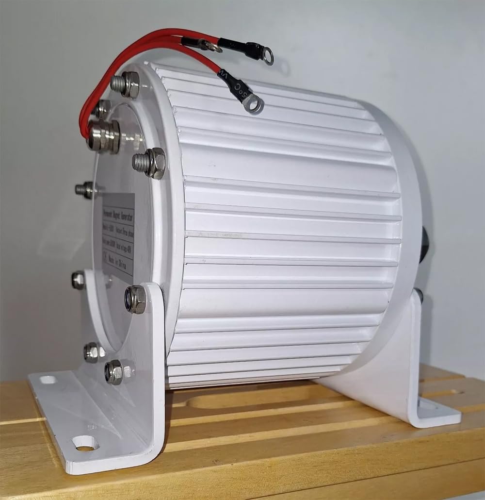 2000W 3 Phasen Permanent-Magnetgenerator 500U/min Getriebeloser Elektromotor,48V,220V,380V Permanentmagnet-Synchrongenerator für Windkraftanlagen Wasserturbinengenerator mit Sockel