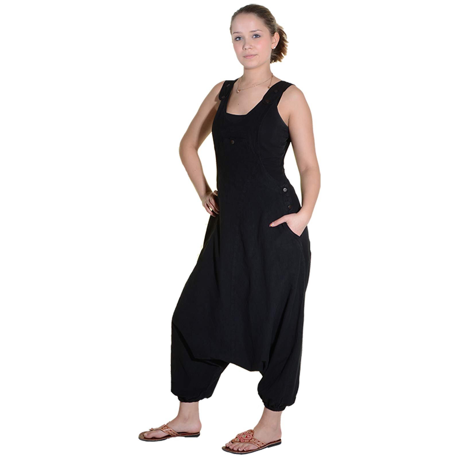 Kunst und Magie Hippie Latzhose Haremshose Hose Psy Goa 70er Overall