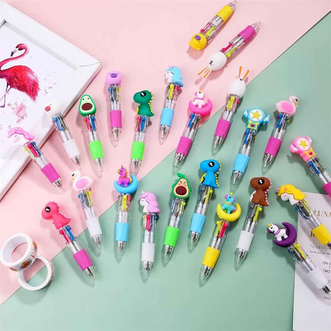 30 Pack Cute Multicolor Pens, 1 Count (Pack of 30) - Image 3