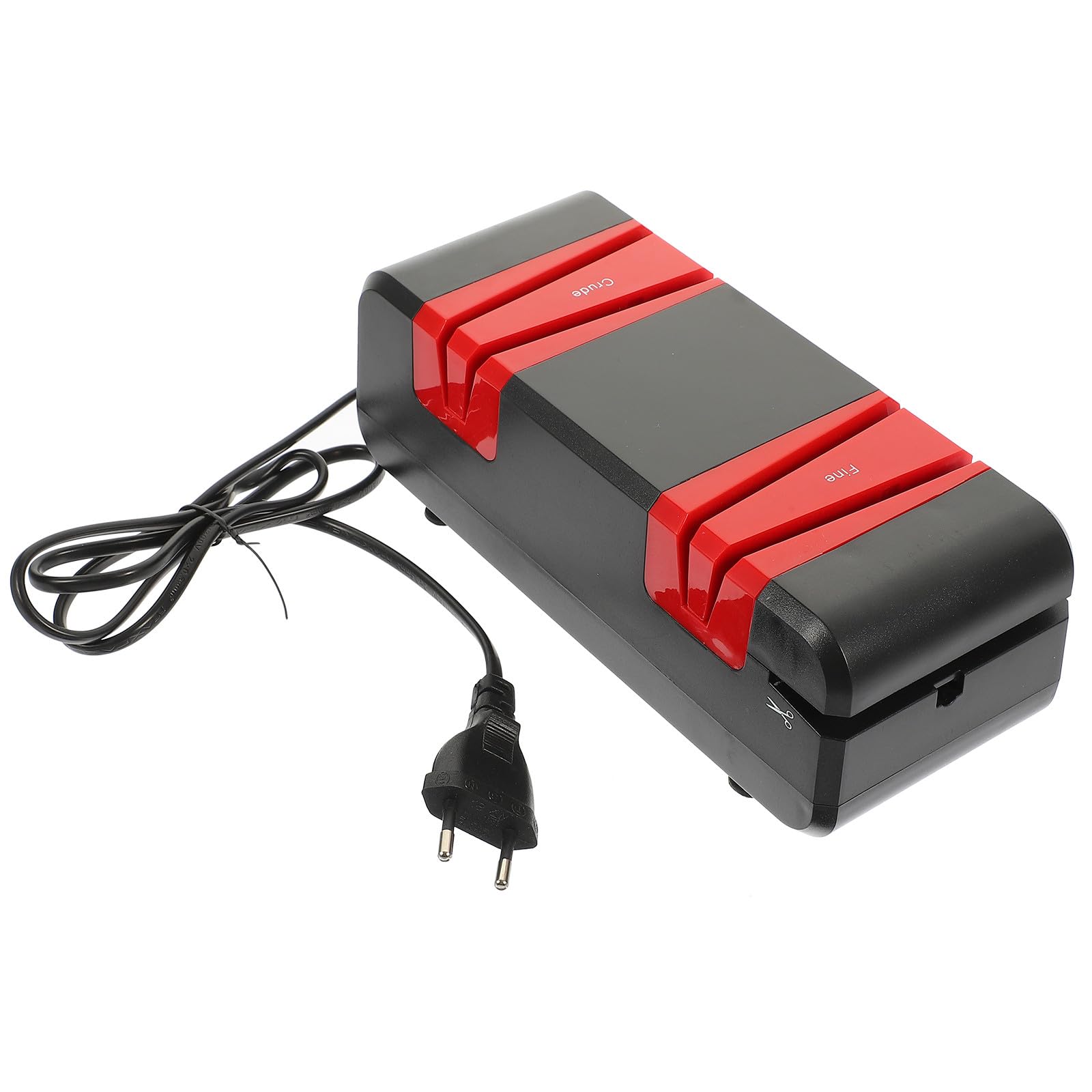 Veemoon Affûteur Électrique pour Couteaux et Ciseaux Cuisine, Moteur Cuivre 60w, Noir Rouge, Affûteur Multi-usages Domestique, Usage Maison, Appareil D’aiguisage Rapide et Sûr