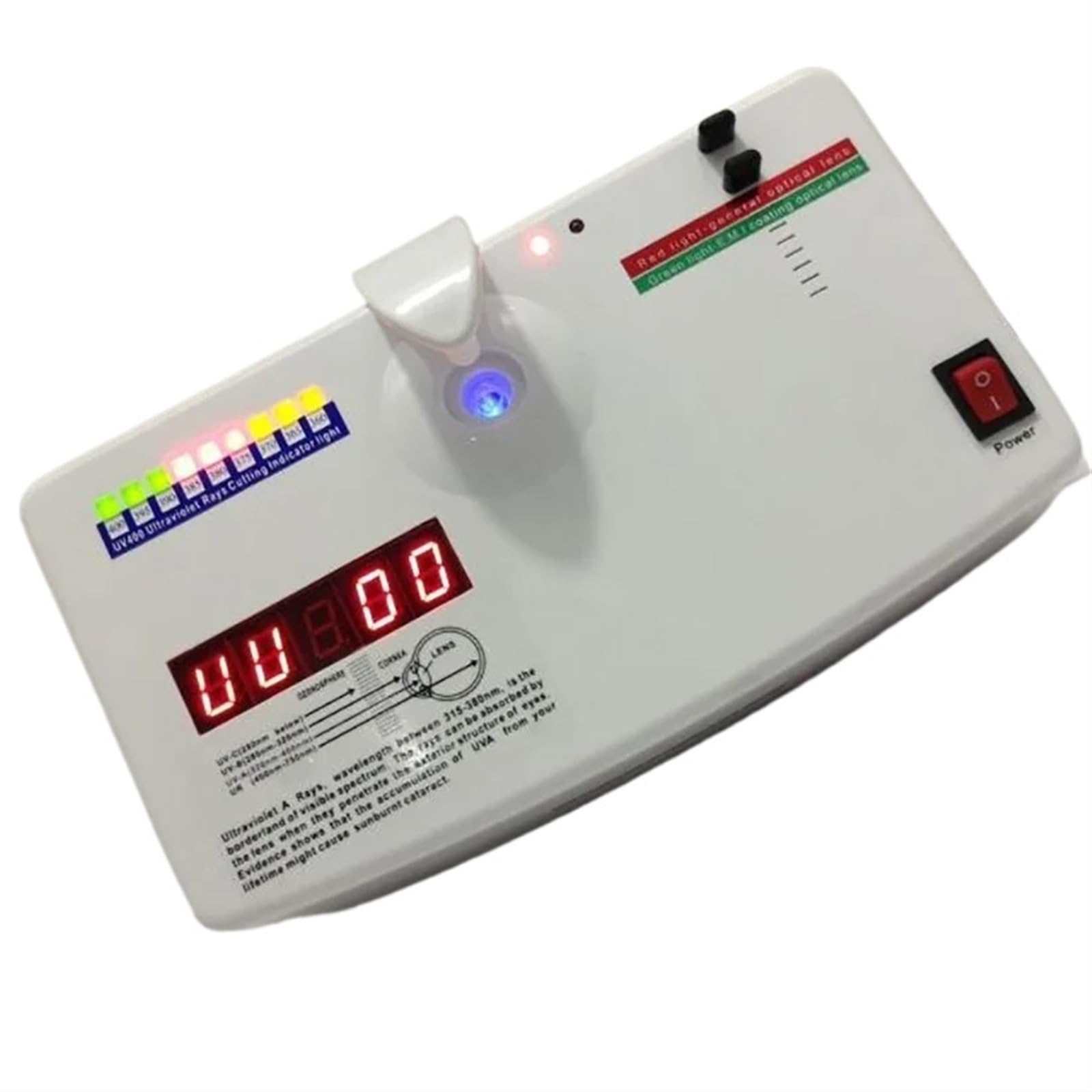 UVB Meter Optical Lens Anti UV Ultraviolet Ray Tester Detector Measurer UV400 Test