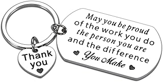 Christmas Gifts for Coworker Women Men Employee Appreciation Keychain for Colleague Staff Coworker Leaving Going Away Gifts for Leader Coach Boss Lady Farewell Thank You for Nurse Teacher Retirement