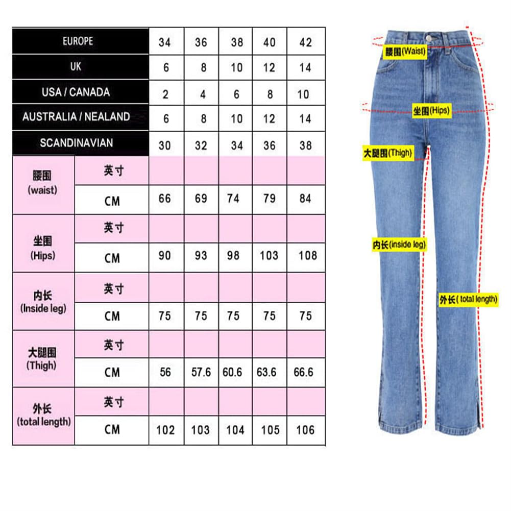 Pantalones Vaqueros Ajustados De Pierna Recta para Mujer con Piernas Abiertas Y Sensación De Drapeado, Pantalones hasta El Suelo con Un Diseño Ligeramente Acampanado