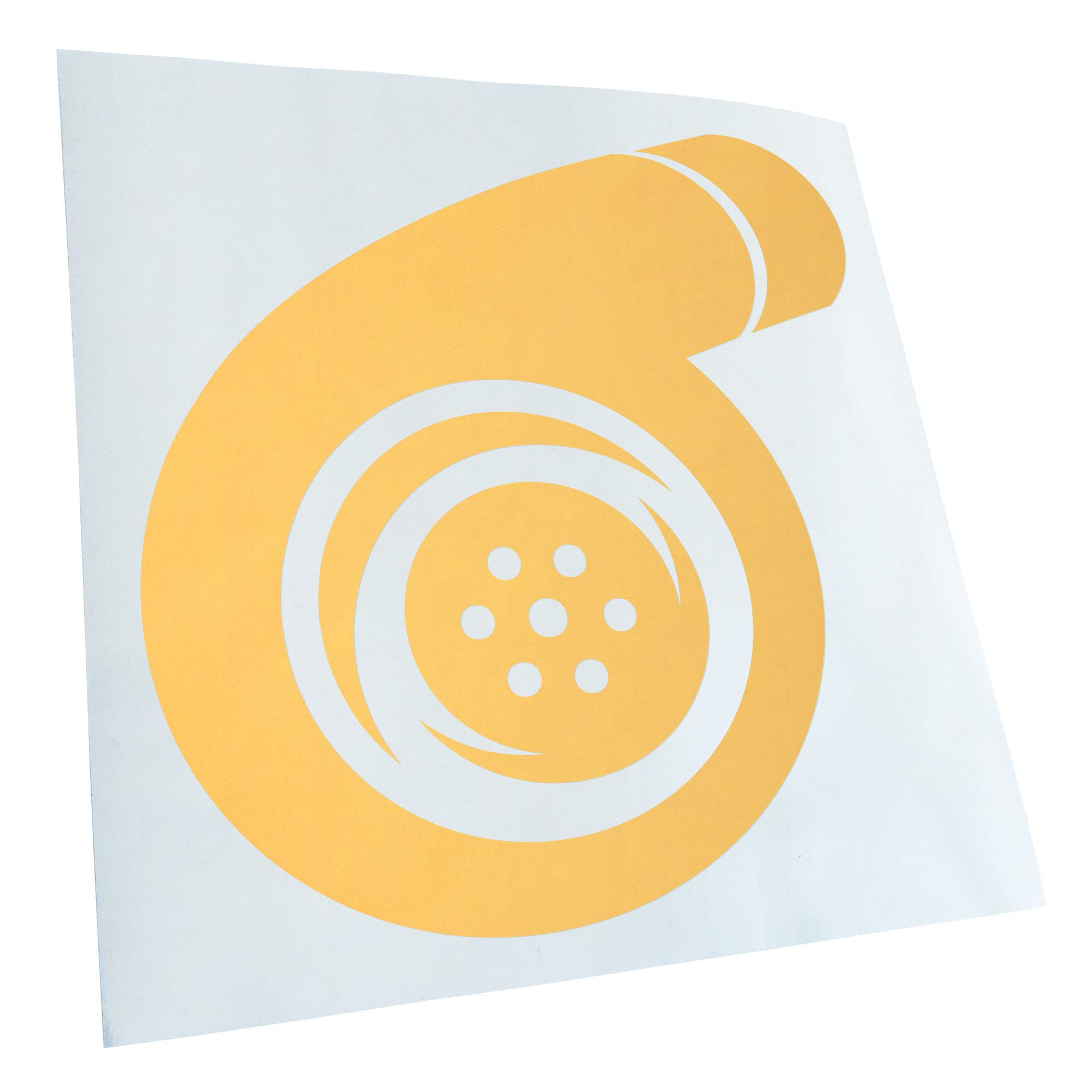 Kiwistar - Car Sticker - Cream - 60 x 60 cm Turbocharger - Rear Window Car Sticker Weatherproof for Car Truck Moped Truck - Sticker Exterior Self-Adhesive Tuning Accessories for Window Vehicle Window