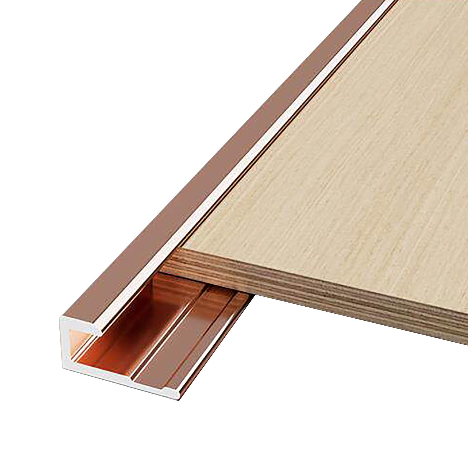 Profilo per Scale Coprigradini Per La Copertura Dei Giunti Di Dilatazione E Delle Soglie, Profilo Di Finitura A C Per Pavimenti leggero, Profilo Transizione Gradini tagliabile Impermeabile(Pink)