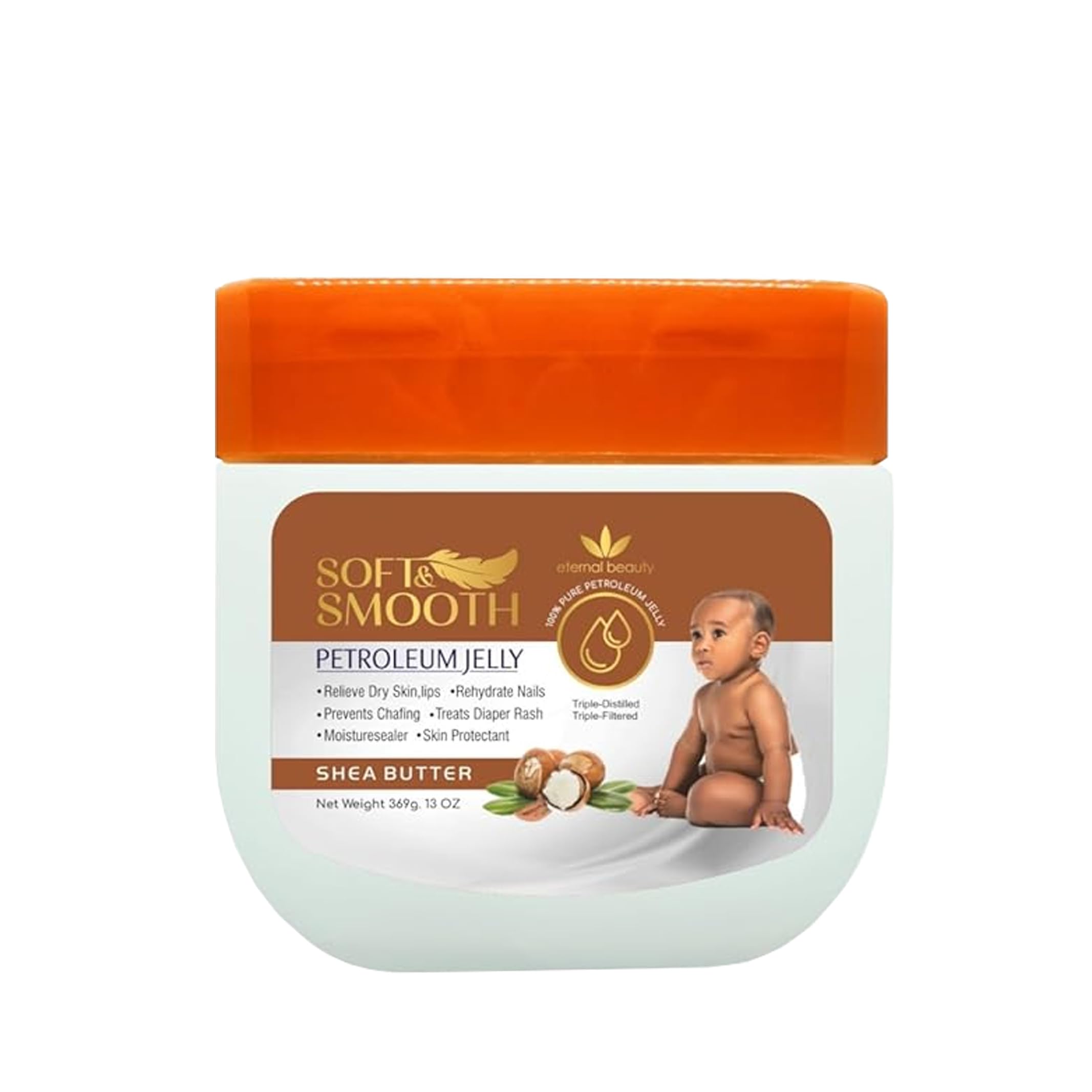 Soft & Smooth, Petroleum Jelly with Shea butter scent For Baby 13oz, 369gm by Eternal Beauty