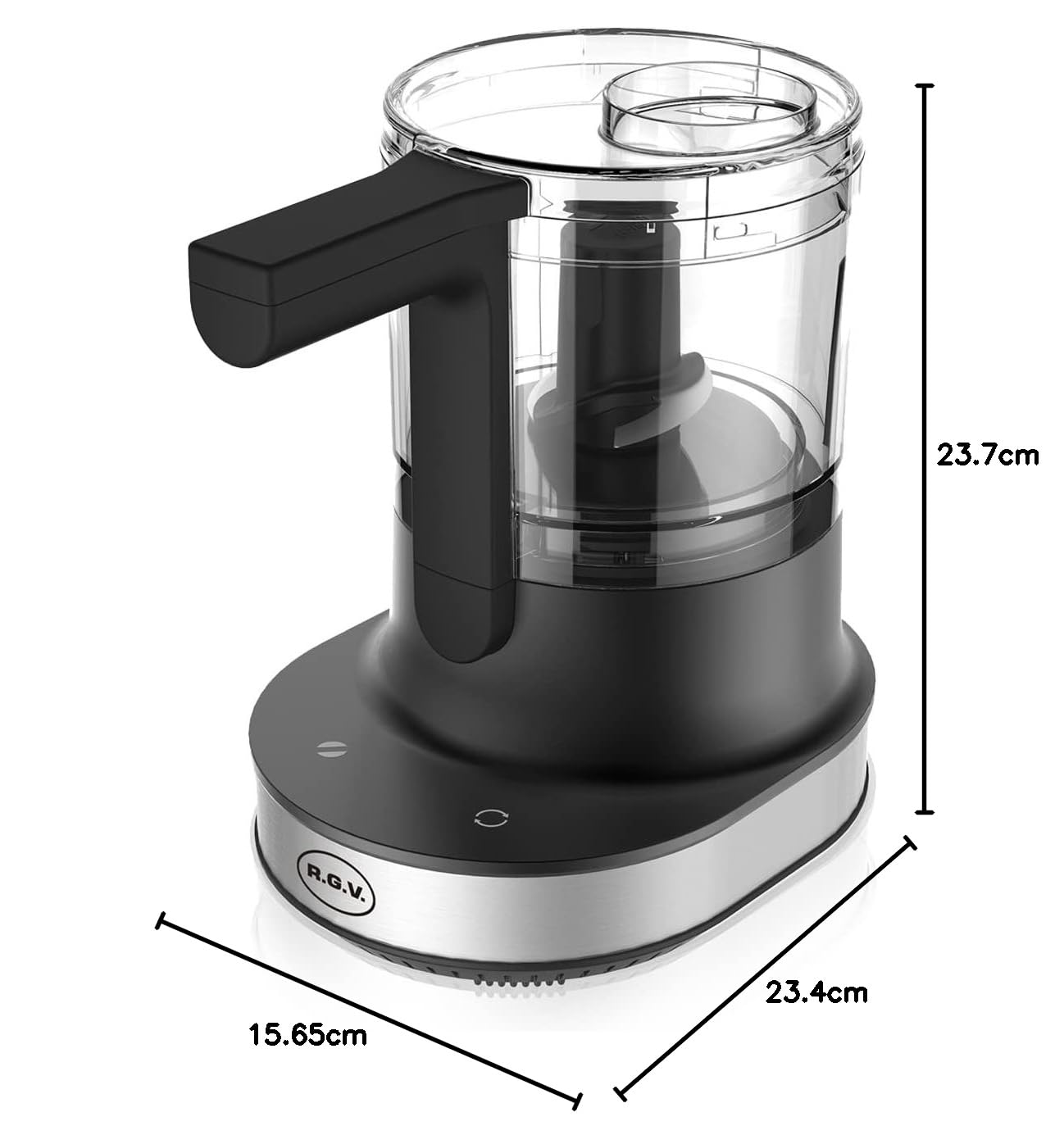 RGV UP&Down - Mini Tritatutto Elettrico Compatto 300W con Tecnologia a Lame Mobili dal Basso verso l’Alto