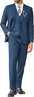 COOFANDY Men's 3 Piece Dress Suit