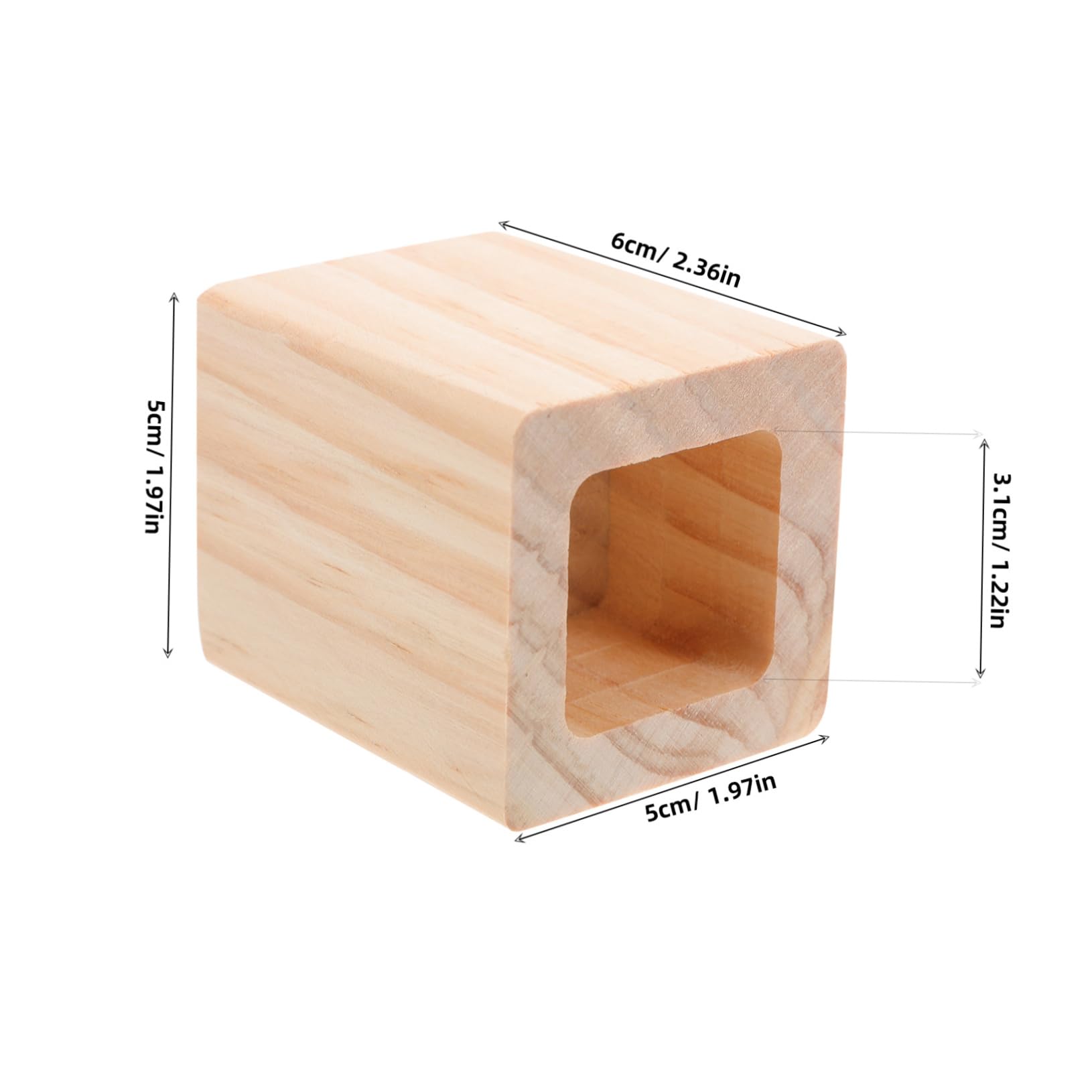 POPETPOP 4pcs Wooden Furniture Risers Sturdy Bed and Couch Leg Elevators Enhance Height for Better Access and Storage for Sofas Beds Dining