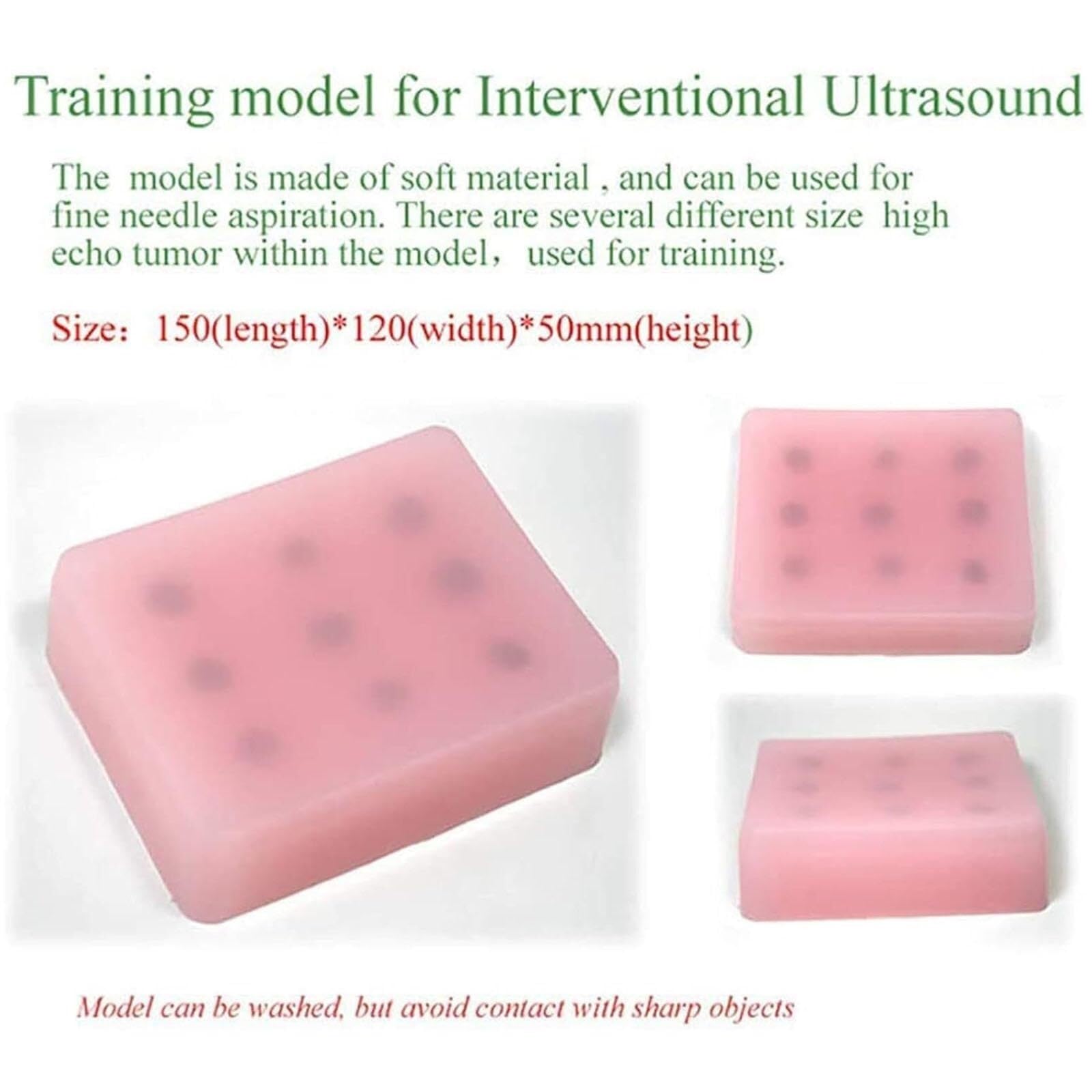 HEQIM Body Mass Puncture Training Model, Puncture Training Model, B-Ultrasound-Guided Needle Aspiration biopsy of Body Surface Masses, for School Teaching Demonstration