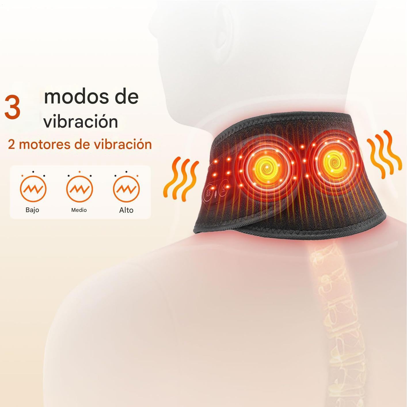 Almohadilla Térmica Para Cuello - Calentador Con 3 Ajustes De Temperatura,Almohadilla Térmica Para Cuello Con Correa Ajustable | Para Alivio De Molestias Cervicales En Mujeres Hombres Y