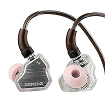 Linsoul 7Hz x Crinacle Zero:2, In Ear Monitor, IEM con Driver Dinamico Aggiornato da 10mm, Cuffie con Cavo, Auricolari per Videogiochi, con Cavo OFC per Musicisti(Senza Mic, Argento)
