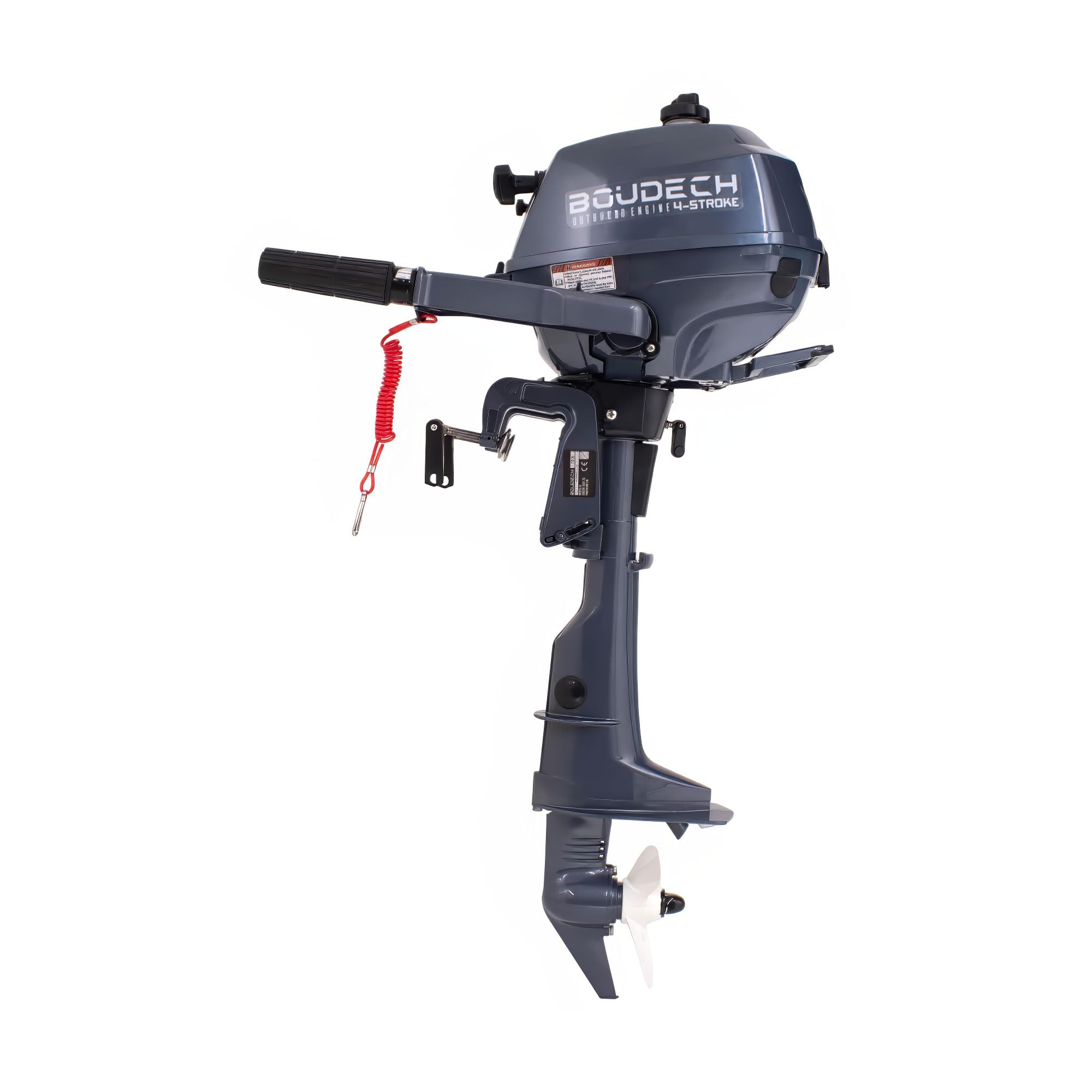 Boudech Krave 2.5 Motore Fuoribordo a Benzina 4 Tempi 72cc 2.5 Hp Raffreddato ad Acqua Gambo Corto