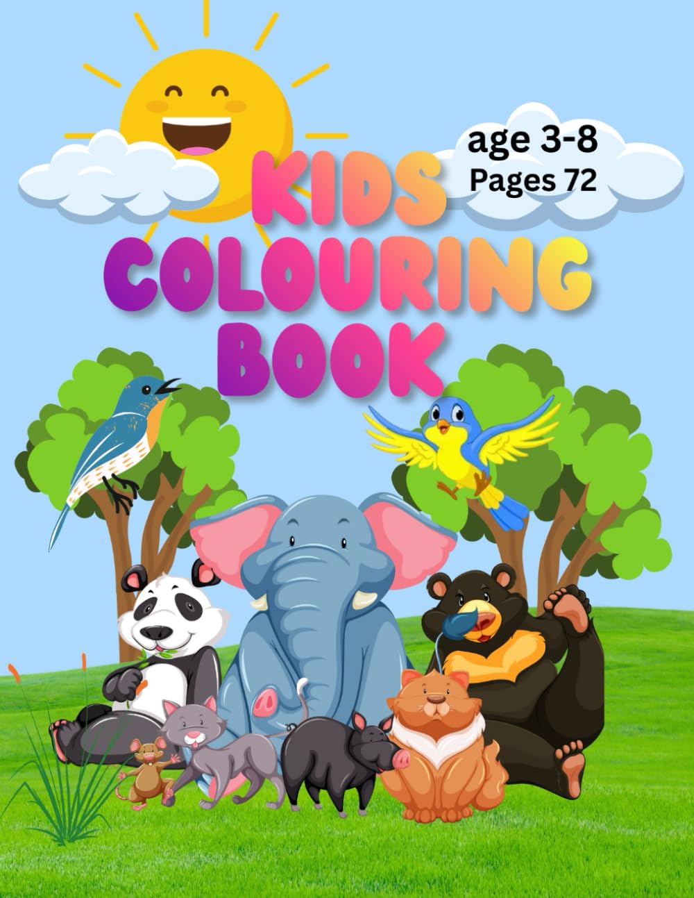 Animal Adventures: A Fun Coloring Book for Kids Ages 3–8: kids amazing best coloring book ever