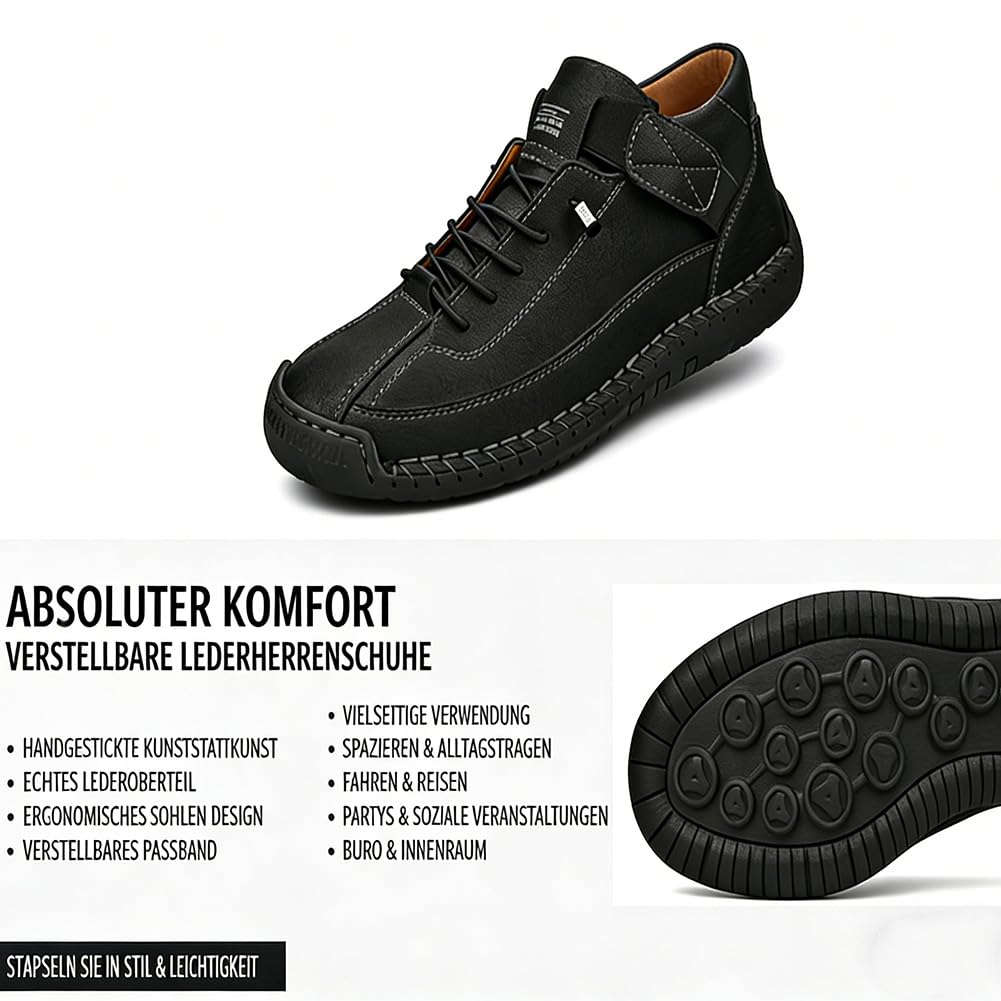 2026 Upgrade Montela Sneakers, Zapatillas ortopédicas cómodas e indoloras, cómodos zapatos de cuero de apoyo, zapatos descalzos impermeables, 36-48 EU