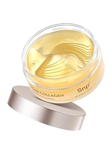 SNP Colágeno 125Da + parche de oro de 24 quilates para ojos Parches nutritivos para debajo de los ojos para arrugas y manchas oscuras Máscaras