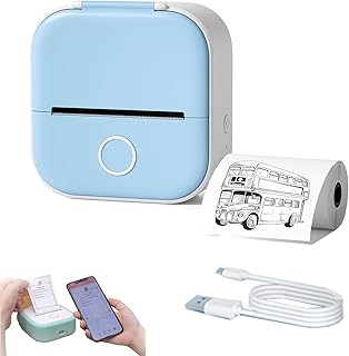 SDBGJXYJ Doodle Dash Printer, Mini Portable Printer, Note Buddy Mini Printer,Inkless Sticker Printer,Mini Pocket Printer,Upgrade Fast Printing Photo Printer Pocket Mini Thermal Printer