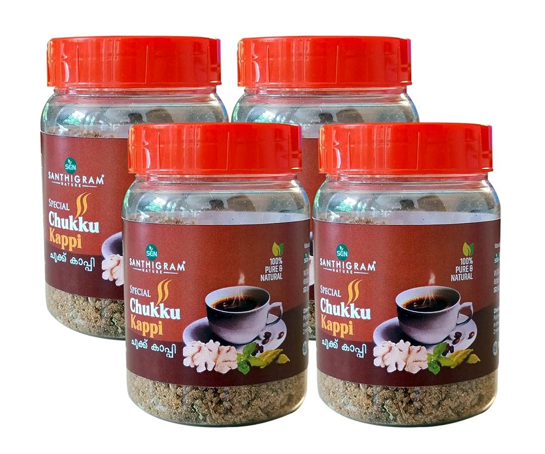 Santhigram Ayurvedic Ginger Coffee/chukku kappi Powder (Pack of 4) pure quality from kerala-image-35
