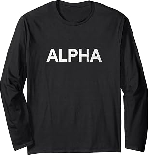 Alpha - Vintage Design Long Sleeve T-Shirt