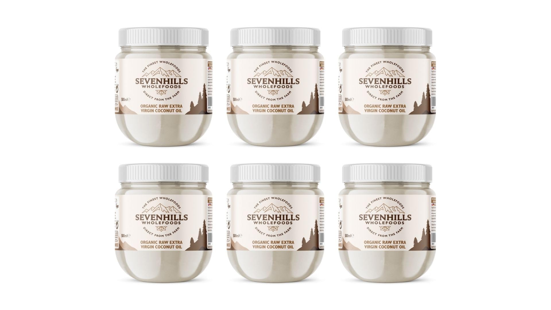 Sevenhills Wholefoods Aceite De Coco Virgen Extra Orgánico, Crudo, Prensado En Frío, Contenedor De Plástico 1L, para usos culinarios, de salud y belleza — view 7