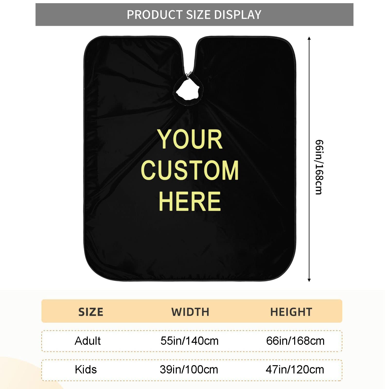 PEZUUKI Personalized Custom Barber Cape Haircut Capes Salon Hairdressing Apron Customized Hair Cutting Cape for Home Salon Barbershop