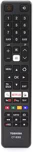VINABTY Telecomando Universale CT-8069 Per TV Toshiba – Sostituto Telecomando Originale, Nessuna Programmazione, Batteria Non Inclusa