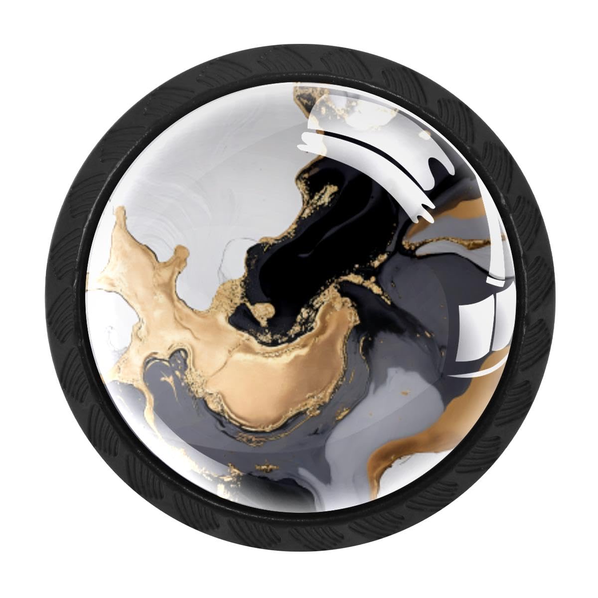 Heoeh Multi 4 4 Pcs Kitchen Cabinet Knobs, Black Marble Drawer Knobs Dresser Handles