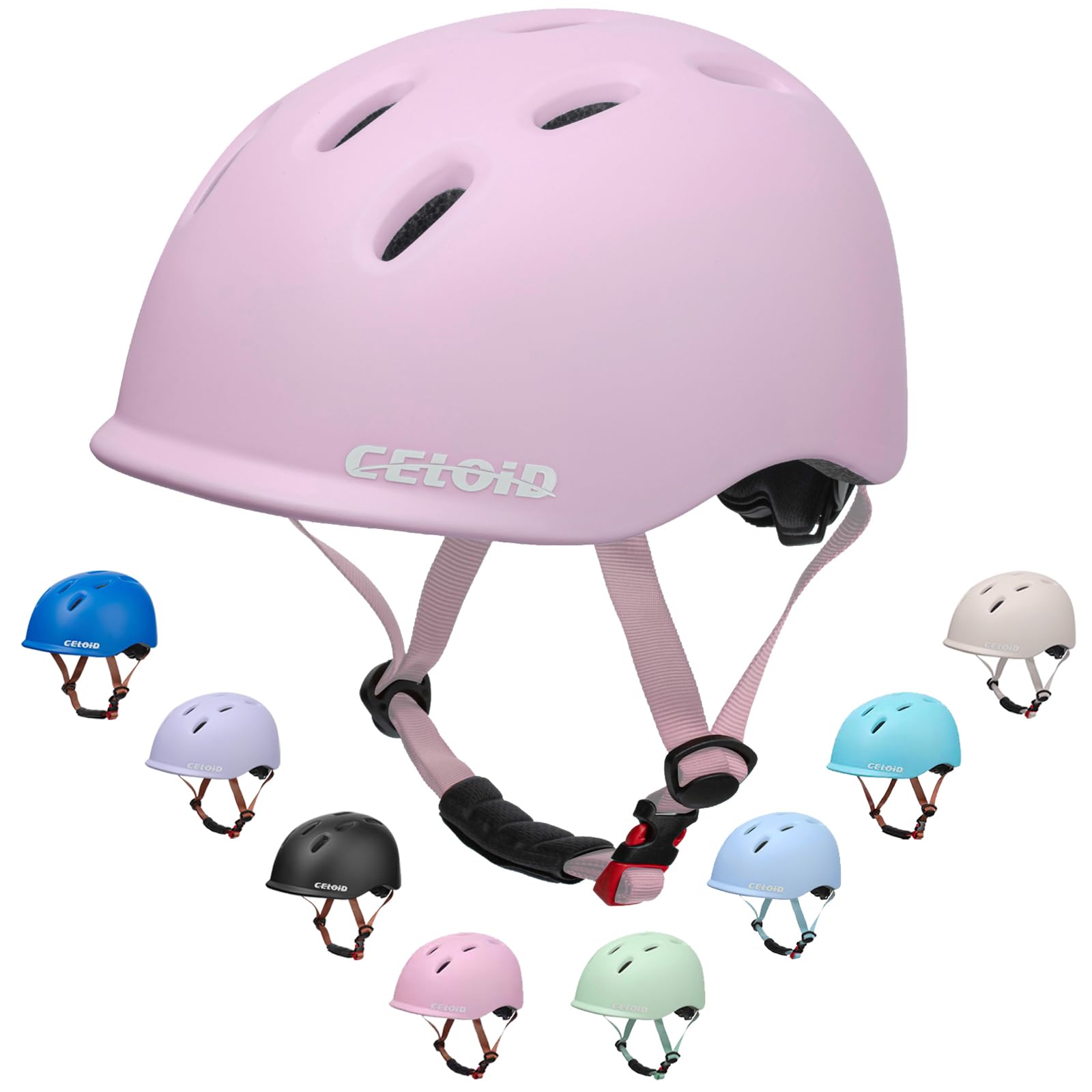 Kids Bike Helmet Toddler Cyling Helmets for Ages 5-8-9-10-12-14-16Years Youth Boys Girls Child Adjustable Multi-Sport Bicycle Skateboard Roller