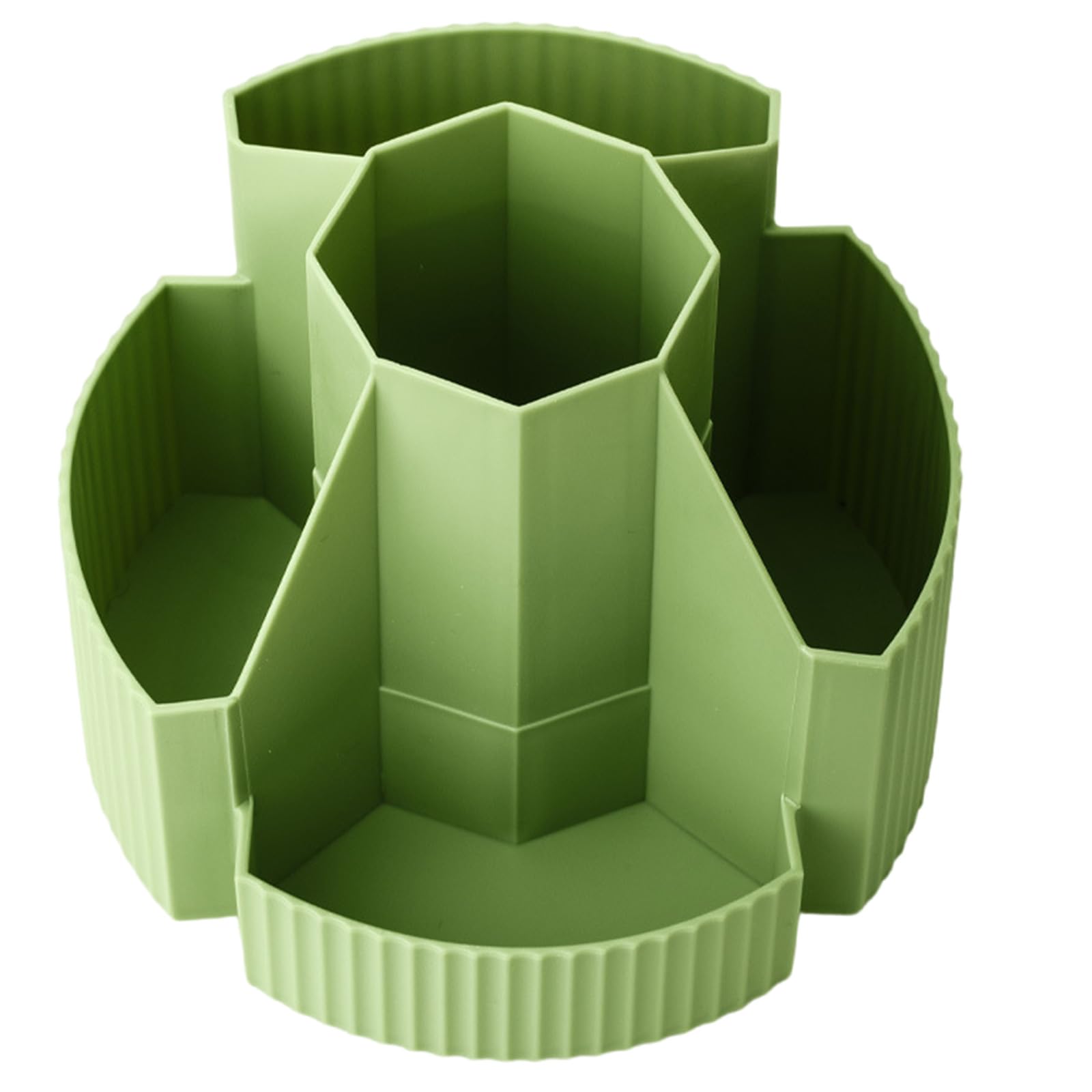 GTYLF 360 Degree Rotating Pen Holder Desk Organizers 5 Segments Large Capacity Rotating Pen Holder Desk Art Supply Organizers Large Capacity Cup