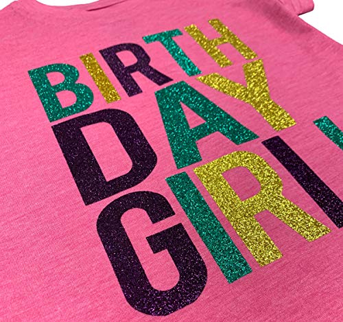 Image of SoRock Birthday Girl Shirt Toddler Kids Glitter