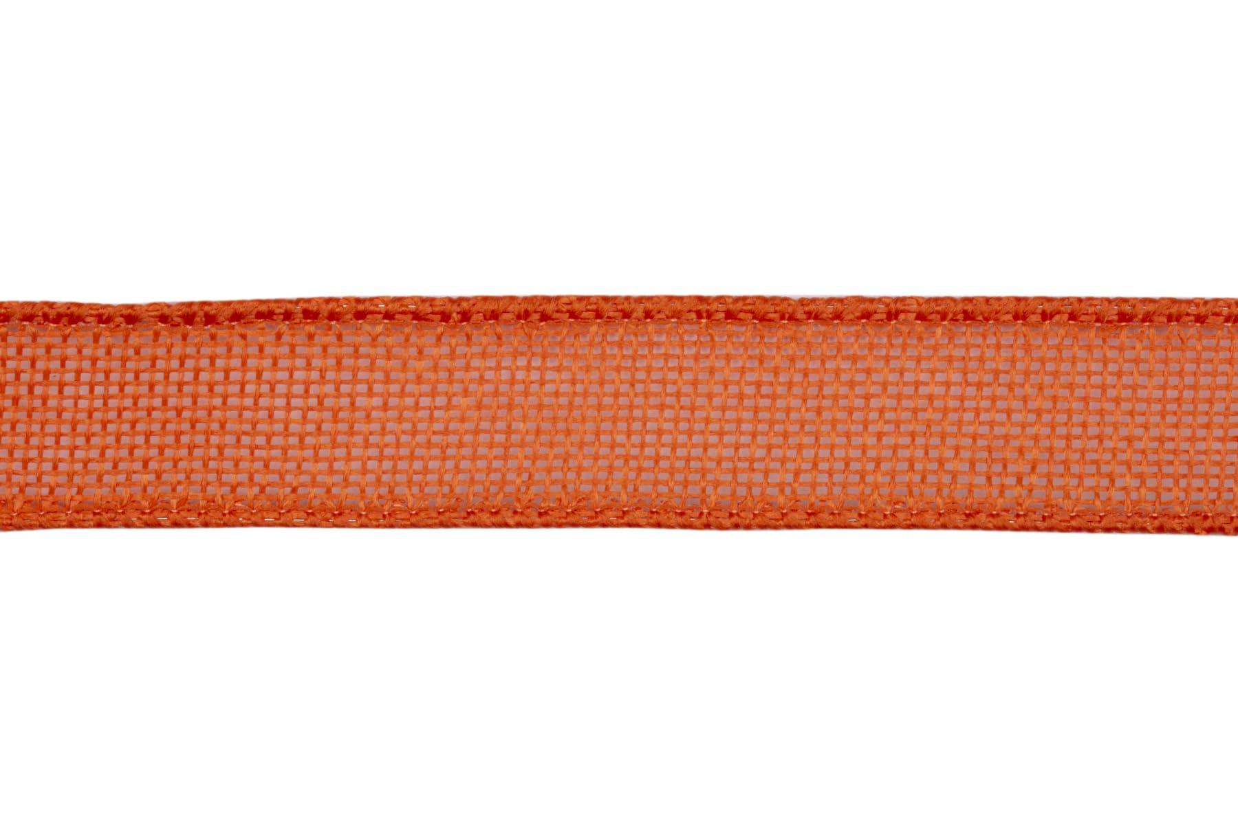 Ribbonitlux Orange Burlap Wired Ribbon, 25mm x 18 Meters, Wired Edge Burlap Ribbon for Gift Wrapping Big Bow, Wreath - Image 2