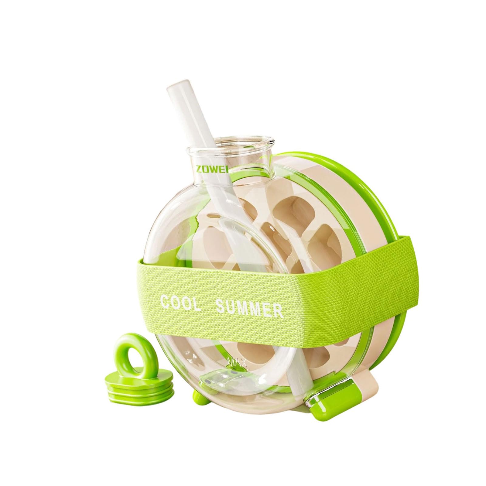Jazuaiao Compartment Ice Making Water Bottle with Press Releases Camping Drink Container for Quickly Ice Cubes Cubes Water Bottle with Press Releases