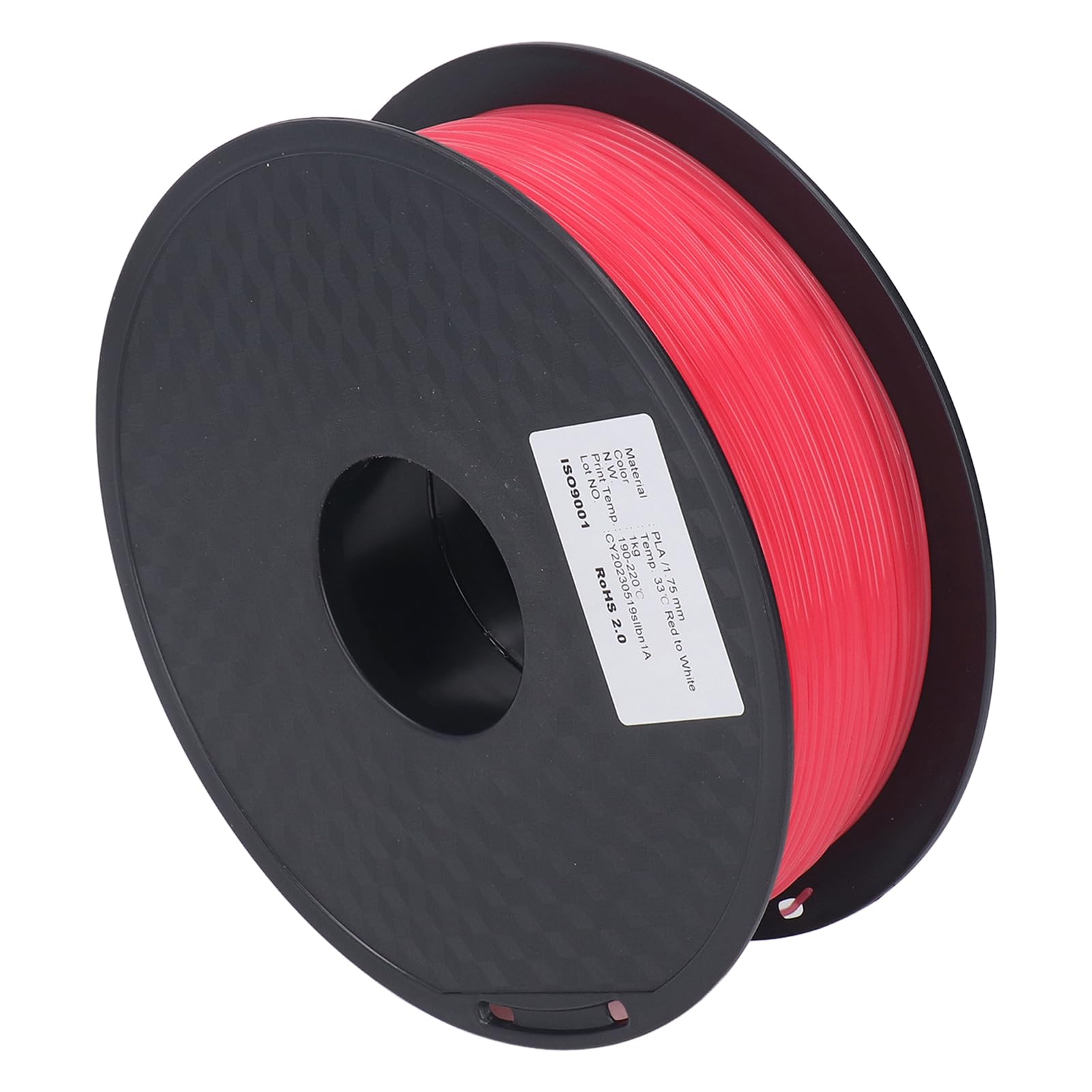 Filament Do Druku 3d, Materiał Zmieniający Kolor W Kolorze Czerwonym I Białym, O Grubości 1,75 Mm I Wysokiej Precyzji, Z Niskim Odkształceniem I Stabilnym Drukiem