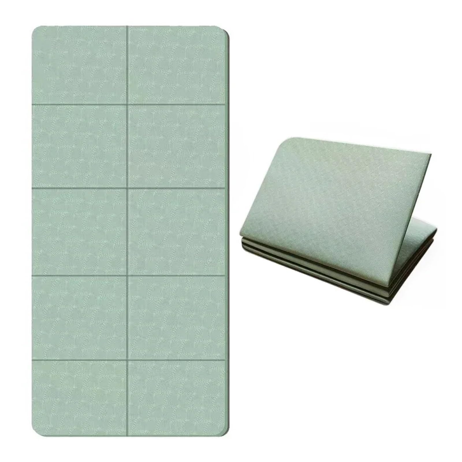 Estera de yoga portátil y plegable TPE 4,0 mm para ejercicios