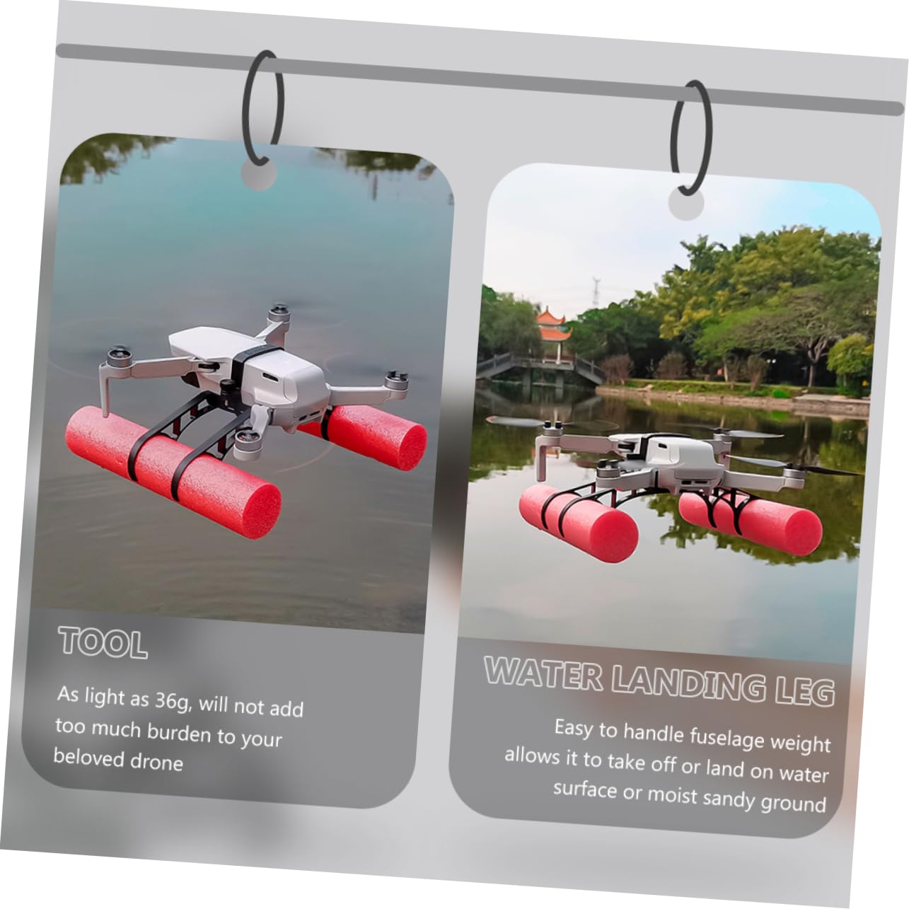 Kisangel Landing Gear Extender for Landing Legs Easy Assembly Non Destructive Design Heightens Drone Avoid Dirt and Damage