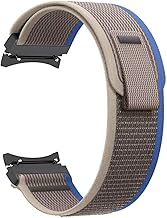 AMiRiTE- SMART GADGETS STORE AGW02 20MM Trail Nylon Stretchable Replacement Watch Bands / Straps Compatible for Samsung Galaxy Watch 4 Band Wristbands for Men Women (TRAIL [ BLUE & GREY ])