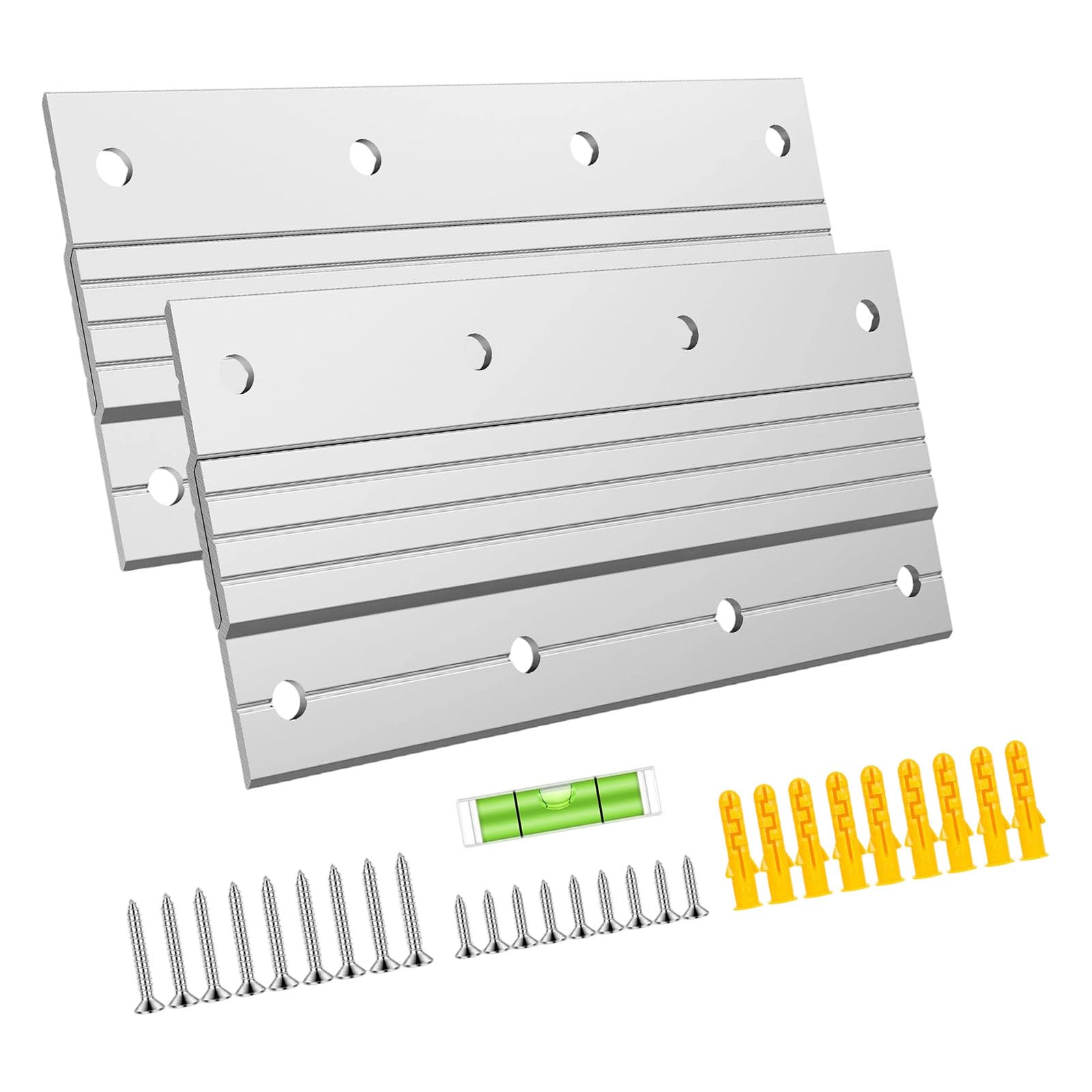 CUNZJIA Hanging Brackets with Bubble Levels Picture Frame Hanging Clamps for Picture Frames and Wall Decoration