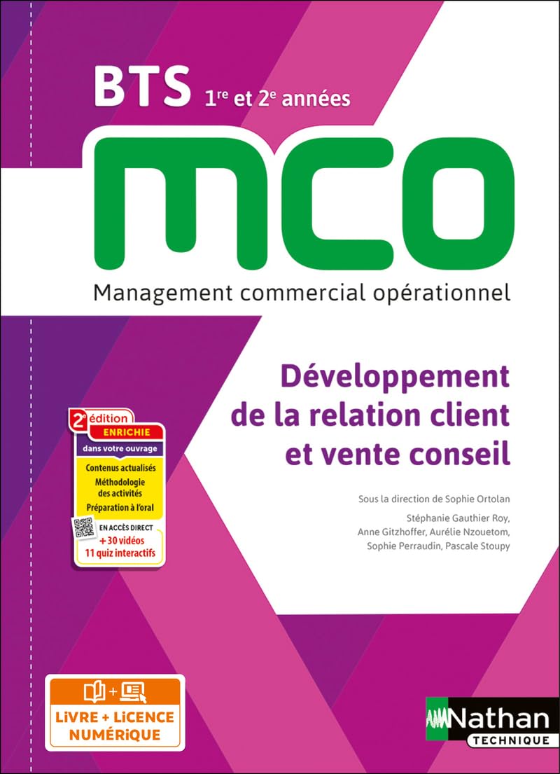 Développement de la relation client et vente conseil - BTS MCO 1re et 2e années - Coll. BTS MCO