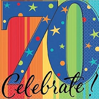 70th Birthday Beverage Napkins