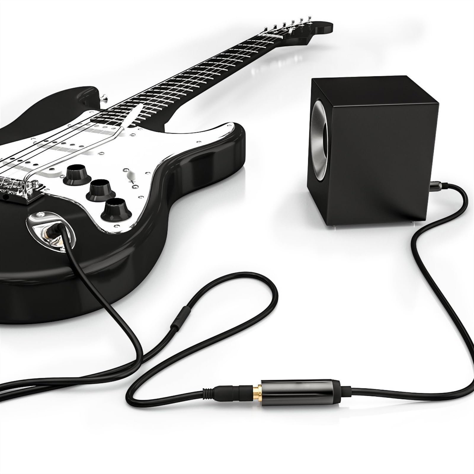 Cable De Audio De Guitarra Cable de para instrumentos 3.5 macho a 6.35 hembra 6.5 Cable adaptador de guitarra para micrófono digital (Color : 3/4, Size : 30m)