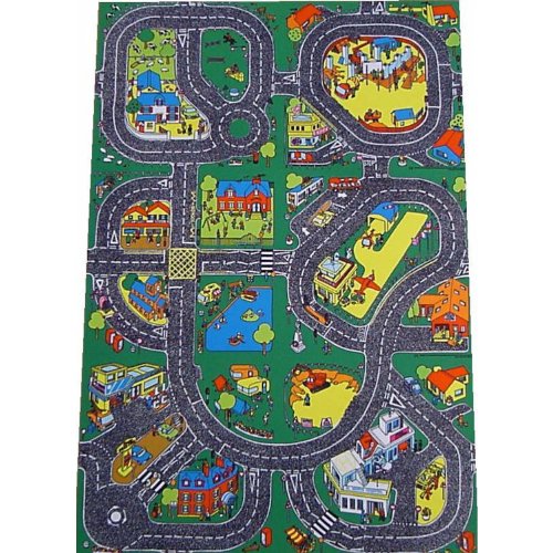 Be-Active Giant Roadway Playmat - A Fun Addition For The Bedroom, Playroom, Nursery Or Class Room!