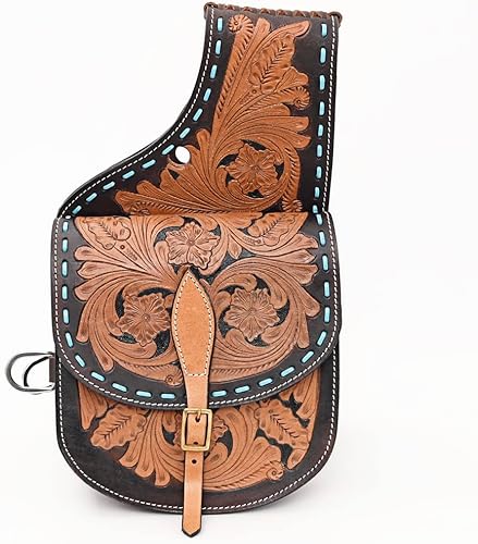 Miniatura 2 de HILASON Concho Western Horse - Bolsa de sillín de cuero resistente y tradicional  Bolsa de sillín  Bolsa de sillín de caballo  Bolsa de sillín