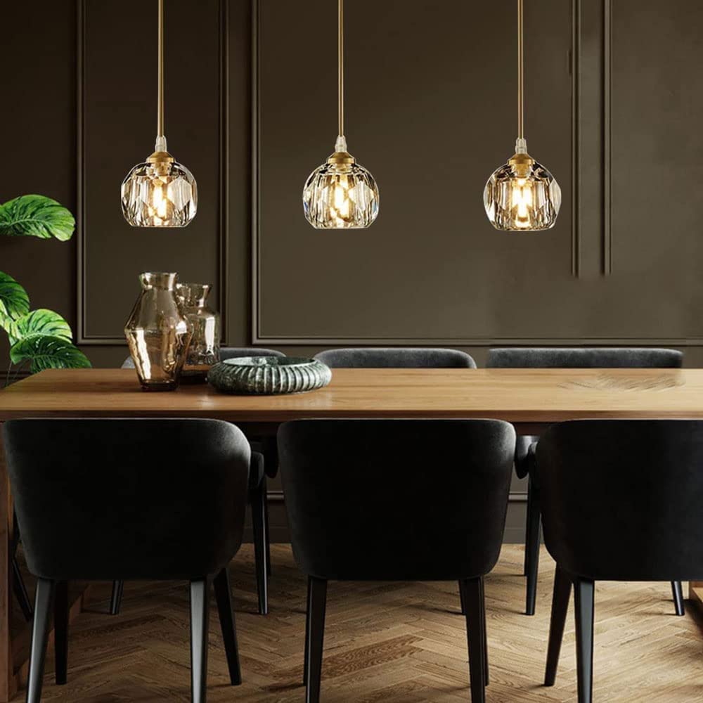 Lampadario a Sospensione da soffitto in Ottone Dorato a 3 luci, lampadari per ristoranti scandinavi, lampadario lineare Moderno per Camera da Letto.