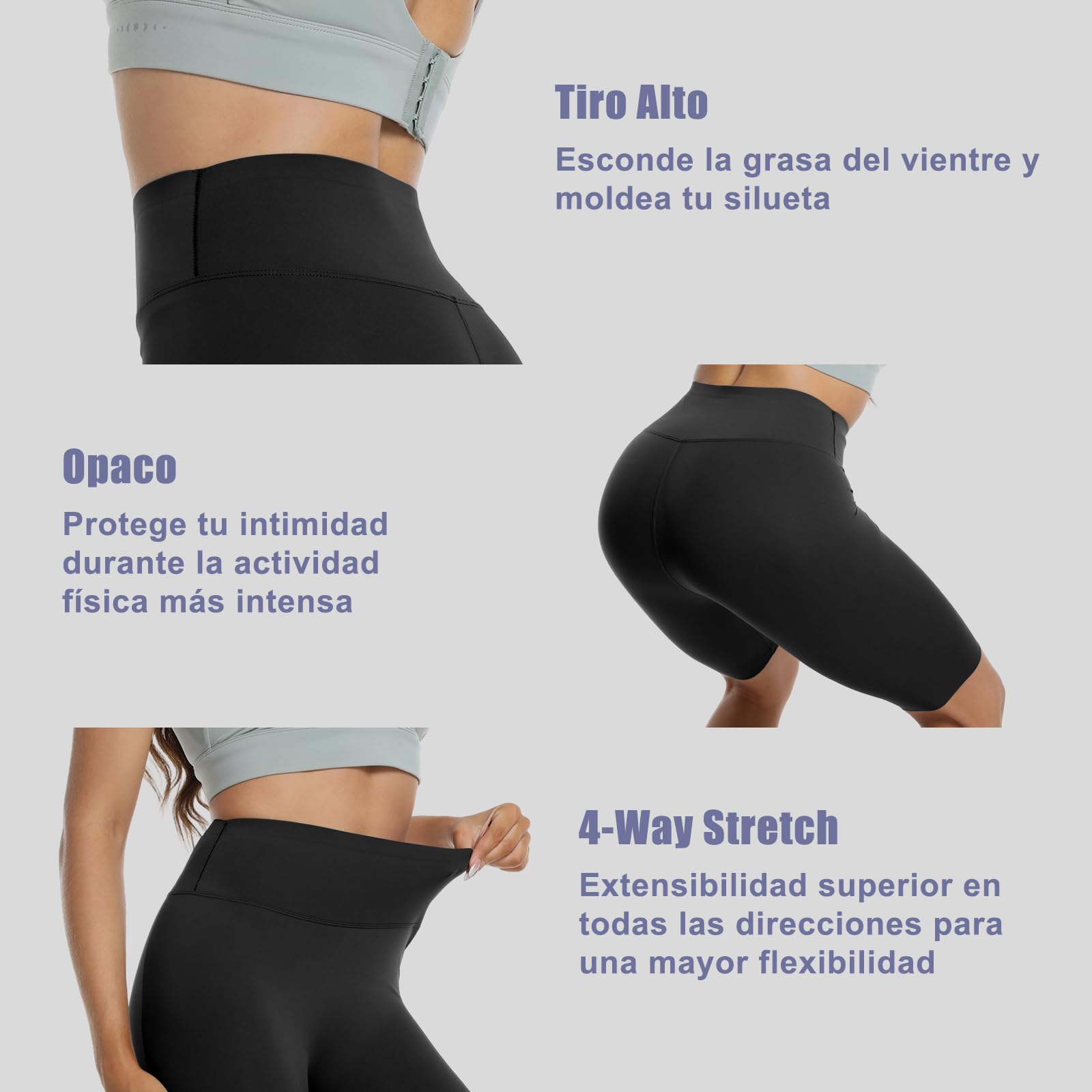 Pantalones Cortos Mujer Deporte Pantalones Yoga Cintura Alta Sin Costuras Mallas Cortas Elásticas Leggins Transpirable Secado Rápido Pantalones De Ciclismo Control De Abdomen Fitness Shorts